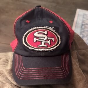 Red and Black San Francisco 49ers Logo Women's Hat